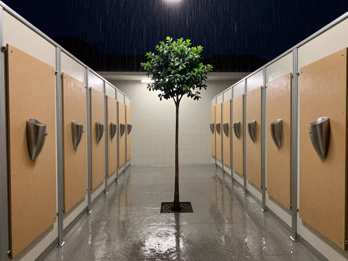 Midnight Monsoon Seafood Scoop in Cuenca Corridor in inside a fitting room corridor in Cuenca