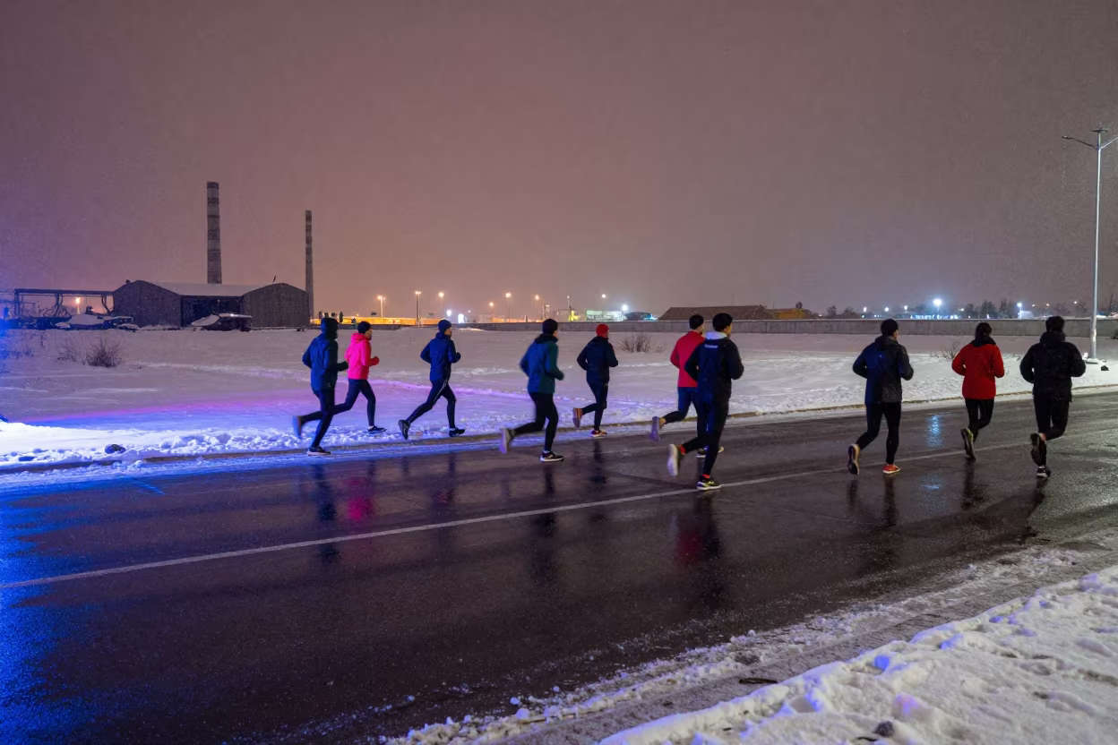 Midnight Runners Neon Helwan Snow in near Helwan