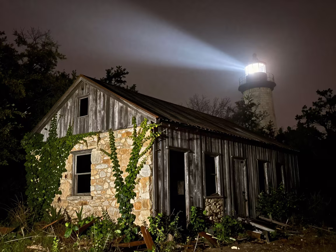 Midnight Sandalwood Shed Austin Mist in beside ivy-draped masonry near 6th Street, Austin