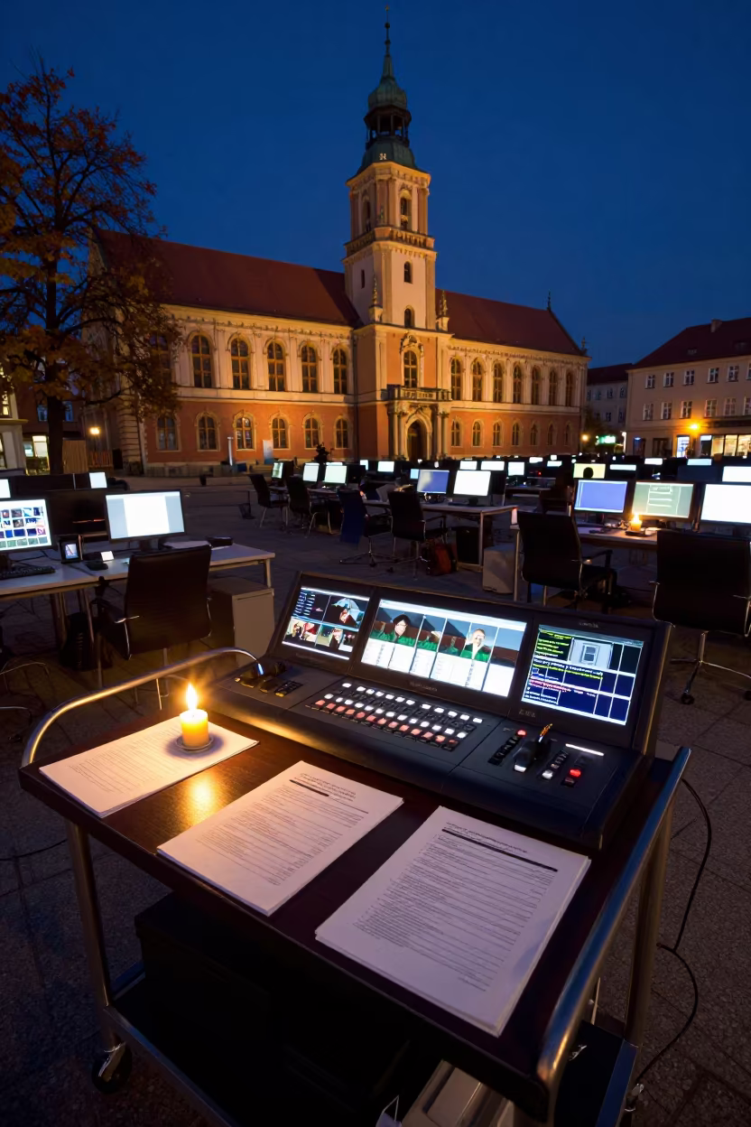 Midnight Switcher Cart in Torun Office Bay in inside an open-plan office bay near Torun