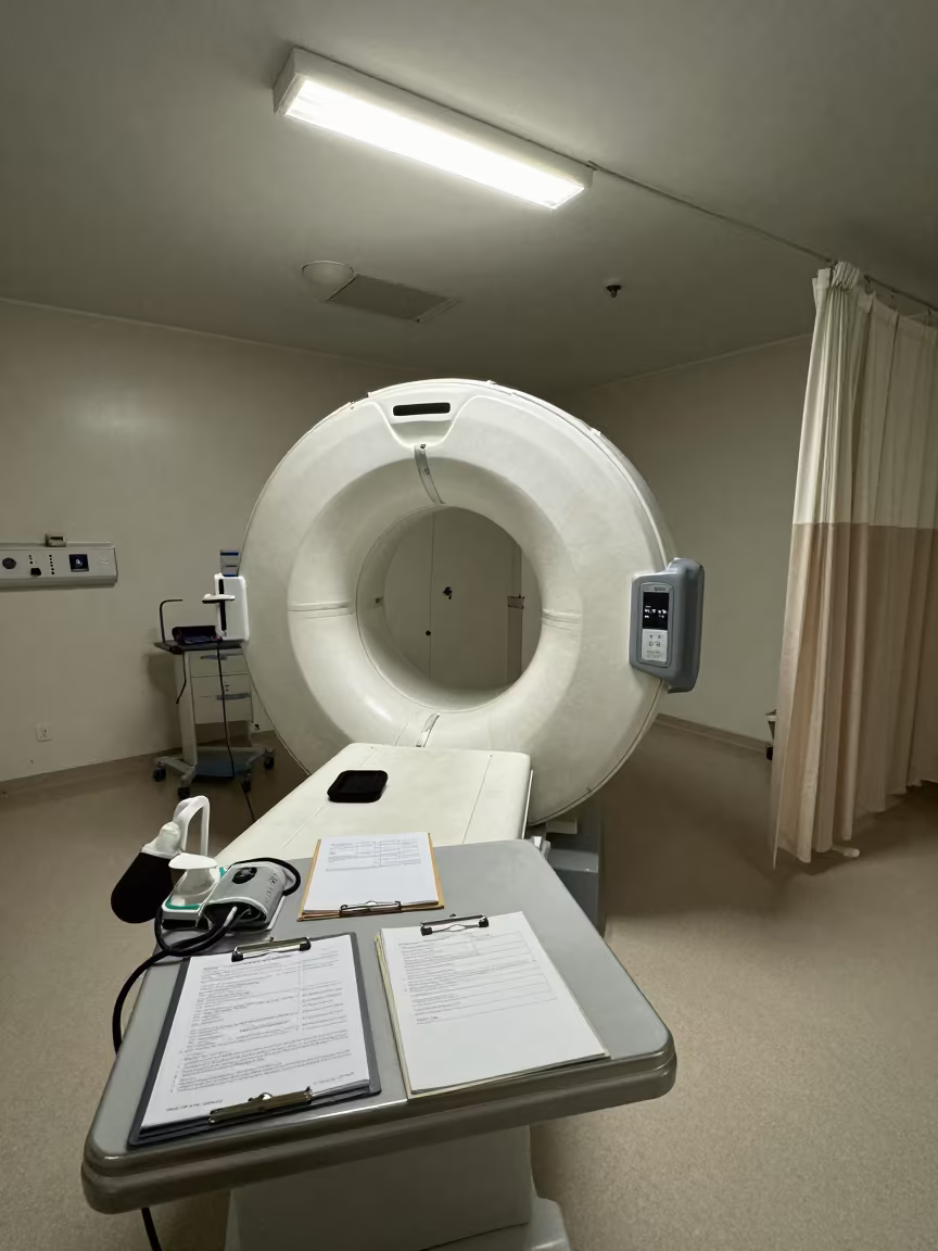 Midnight Triage Bay Near Taourirt in inside an imaging suite near Taourirt