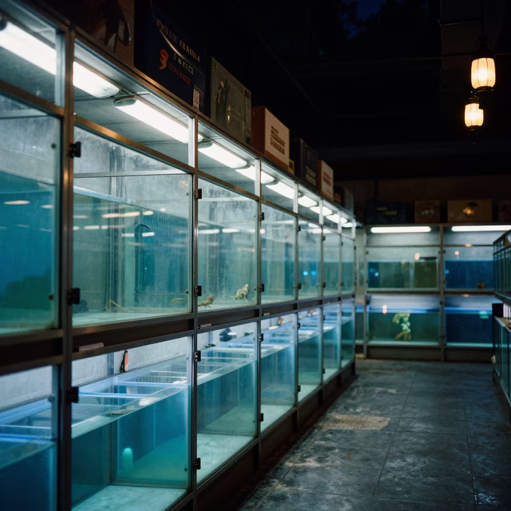 Midnight UV Bulb Shelf in Hangzhou Kennel in in a boarding kennel corridor in Hangzhou