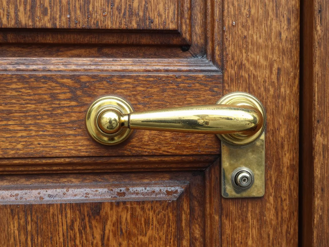 Milan Brass Door Handle in in Milan, Italy