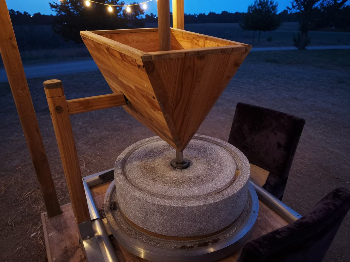 Miller Adjusting Stones on Velvet Chair in on a velvet chair in San Luis Potosí