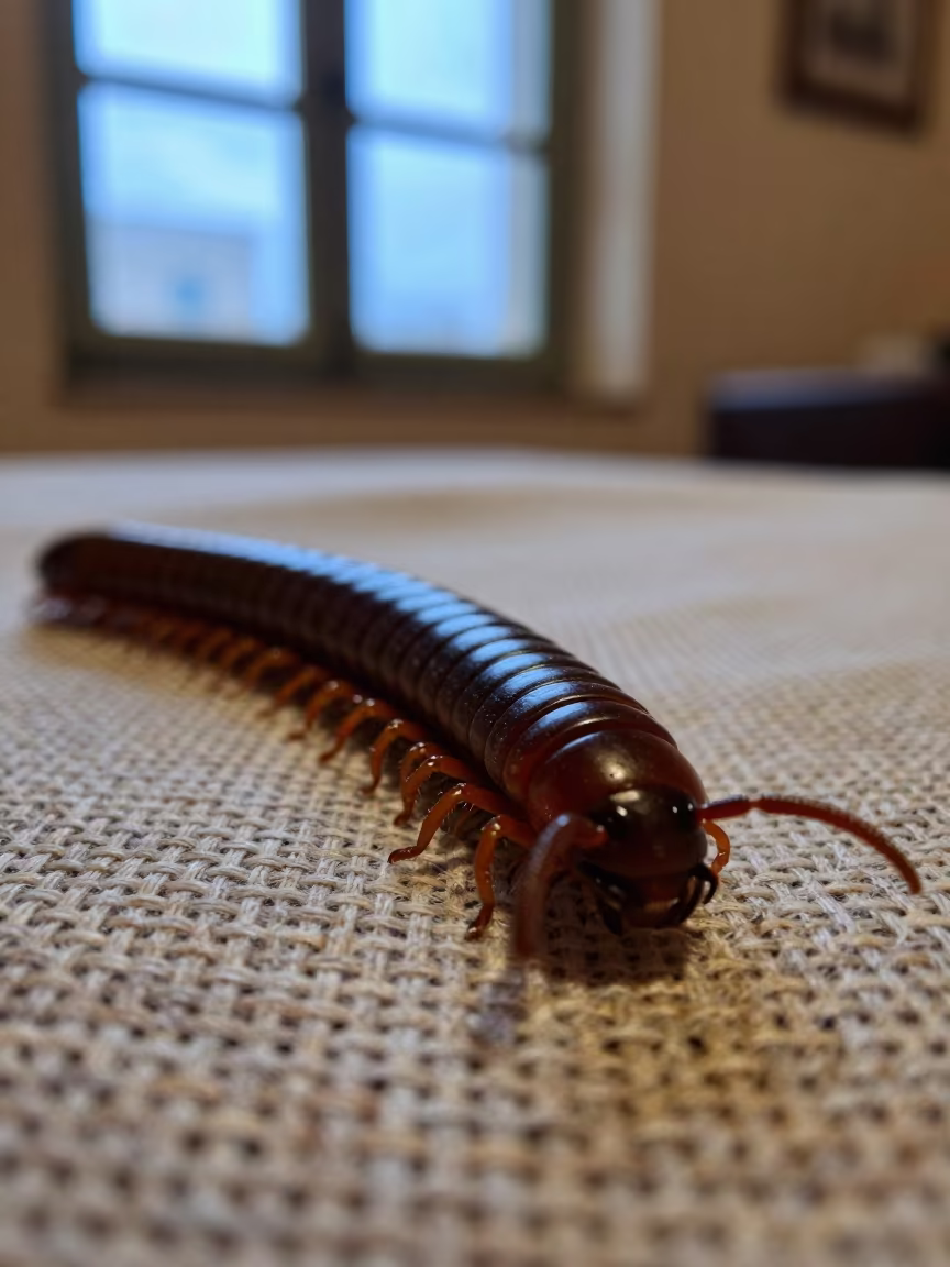Millipede Leg Segments Woven Linen Ben Guerir in against woven linen fibers in Ben Guerir