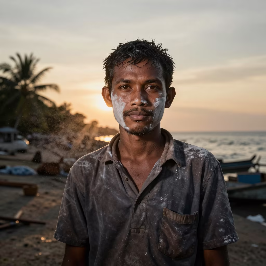 Millwright Portrait in Kuala Terengganu Sunset in in Kuala Terengganu