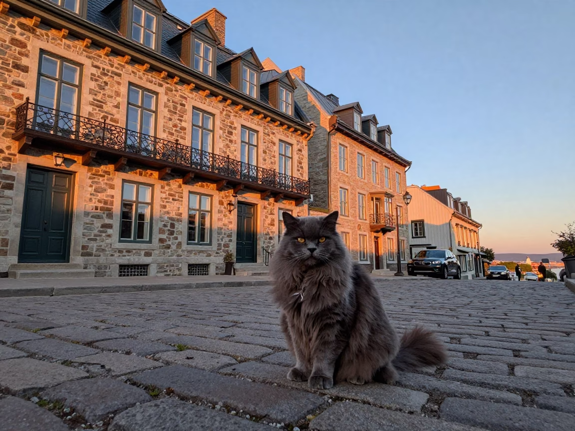 Mineral Rings in Quebec City at Copper-toned Light Before Dusk in in Quebec City, Quebec, Canada