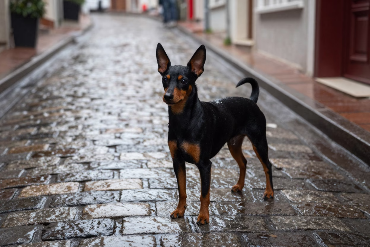 Miniature Pinscher in Istanbul in in Istanbul, Turkey