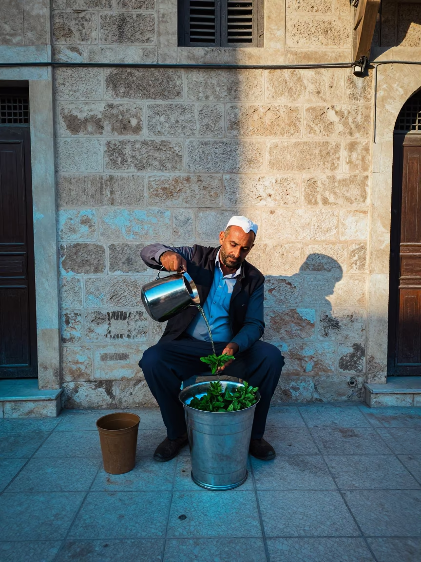 Mint Tea in Alexandria in in Alexandria, Egypt