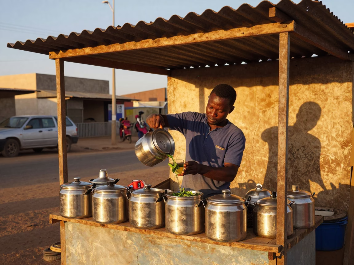 Mint Tea in Dakar in in Dakar, Senegal