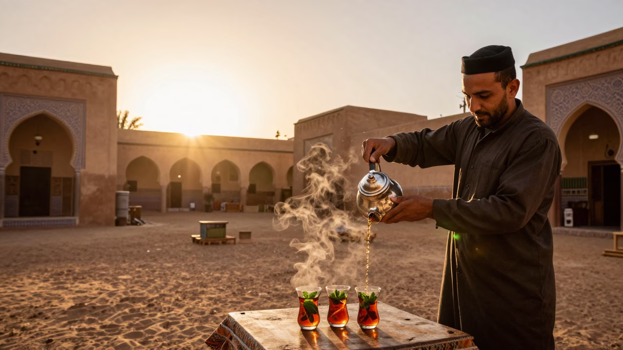 Mint Tea in Fez in in Fez, Morocco