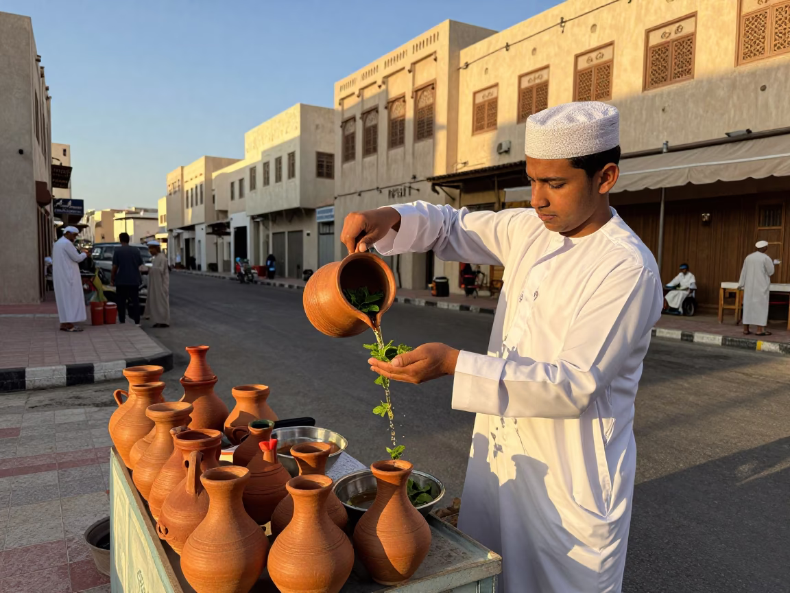 Mint Tea in Muscat in in Muscat, Oman