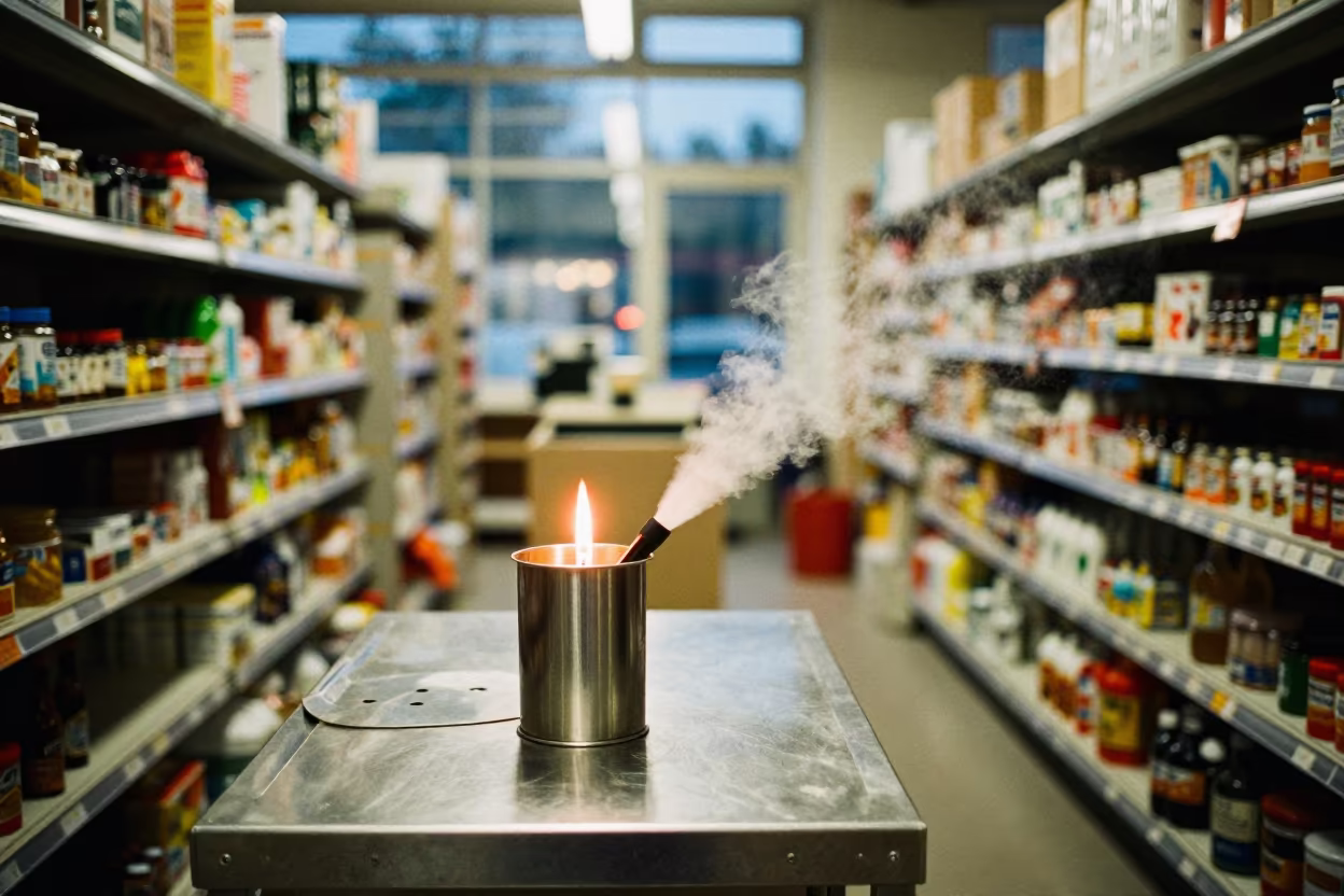 Mist Nozzle Filter Cup in Stockroom in inside a stockroom behind the sales floor in Magdeburg