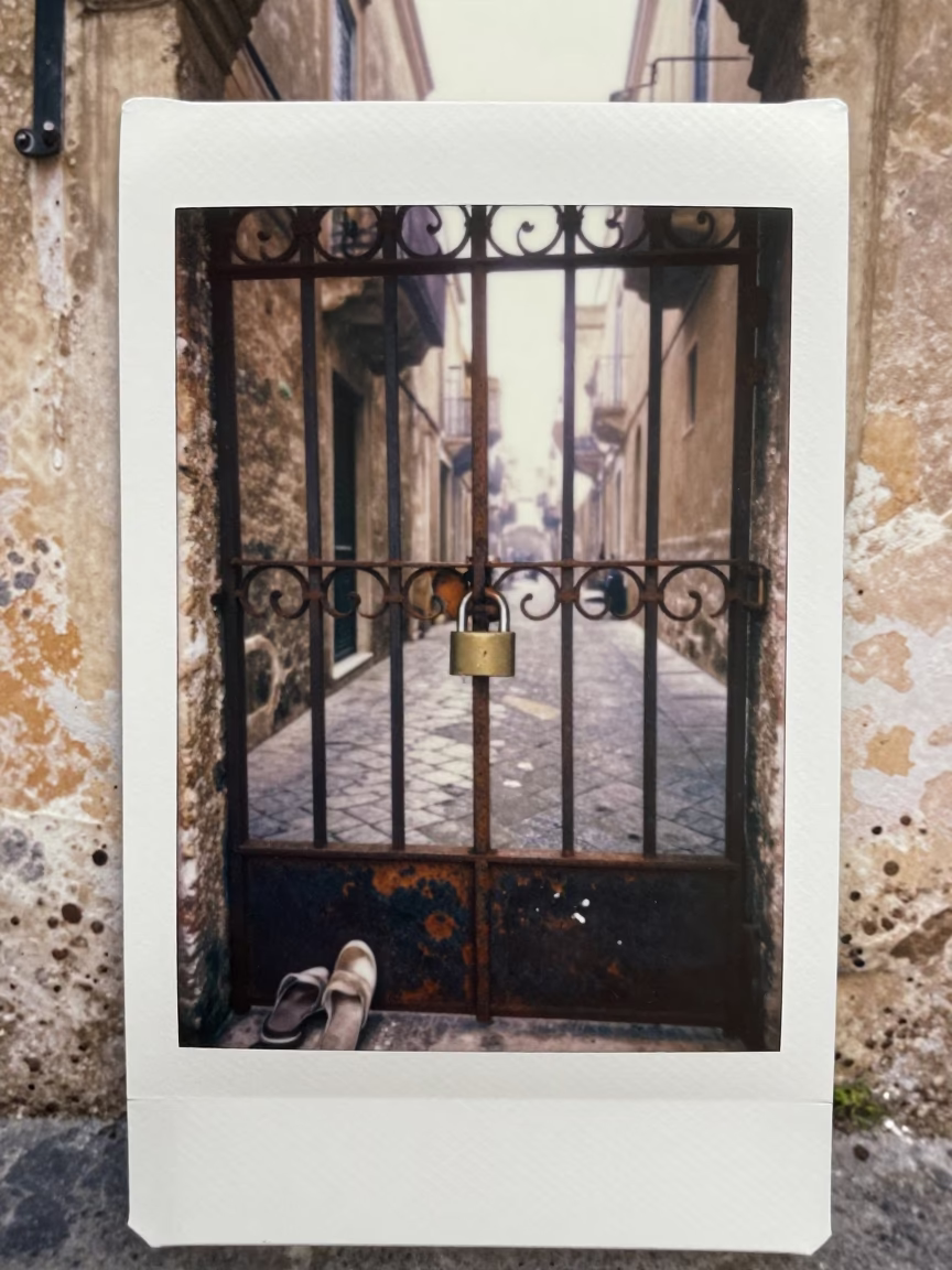 Misty Alleyway in Palermo in in Palermo, Italy