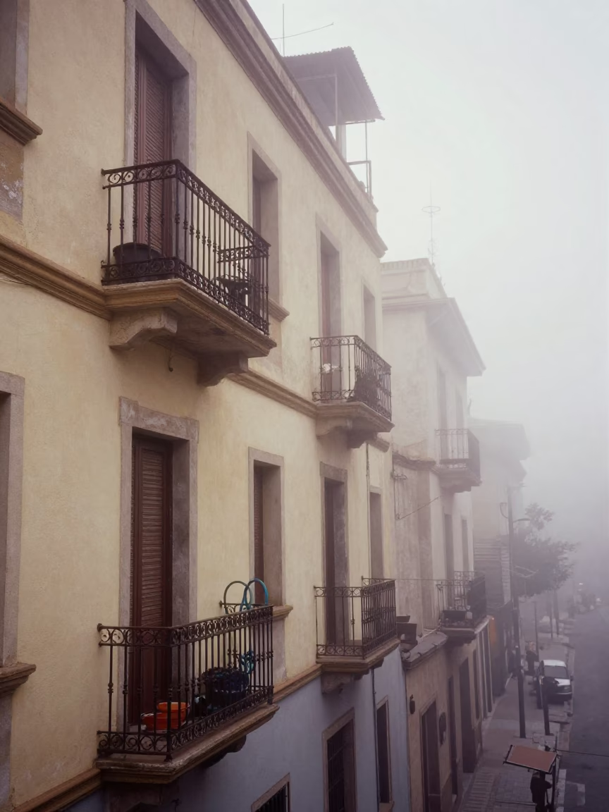 Misty Balcony in Buenos Aires in in Buenos Aires, Argentina