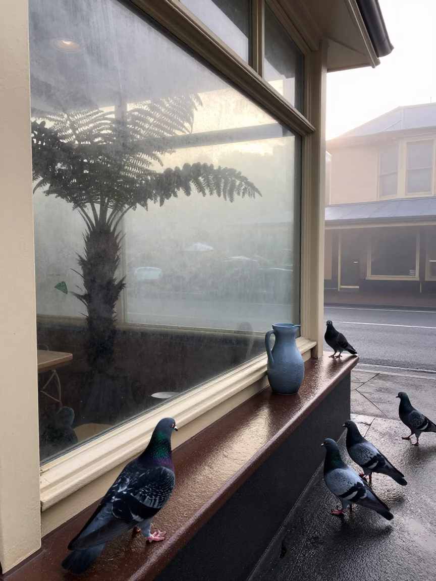 Misty Laneway in Sydney in in Sydney, New South Wales, Australia