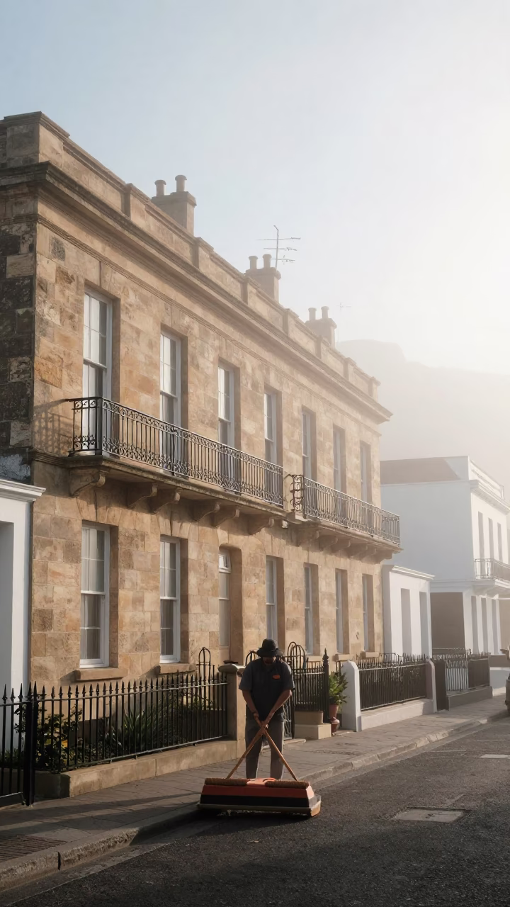 Misty Terrace in Cape Town in in Cape Town, South Africa