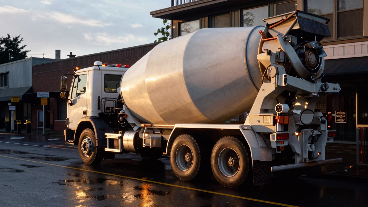 Mixer Activity in Seattle at Honeyed Evening Light in in Seattle, Washington, United States