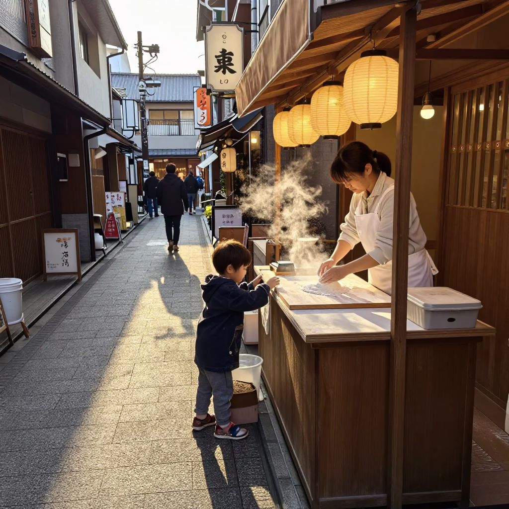 Mochi Making in Osaka in in Osaka, Japan