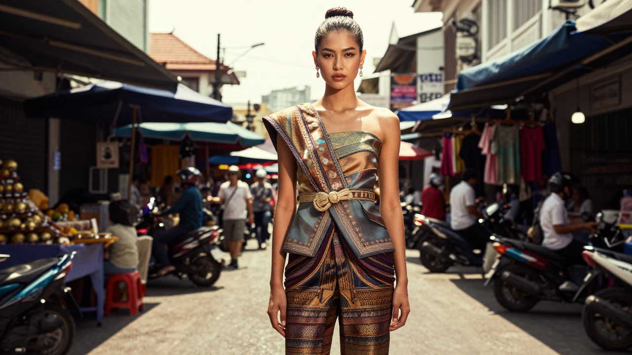 Model at The Flat Glare Of Noon Light in Phuket in in Phuket, Thailand