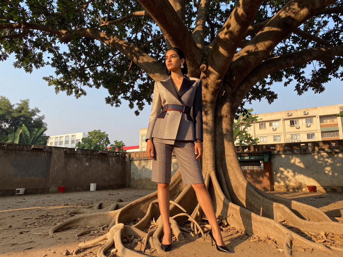 Model at The Late Afternoon Light in Hyderabad in in Hyderabad, India