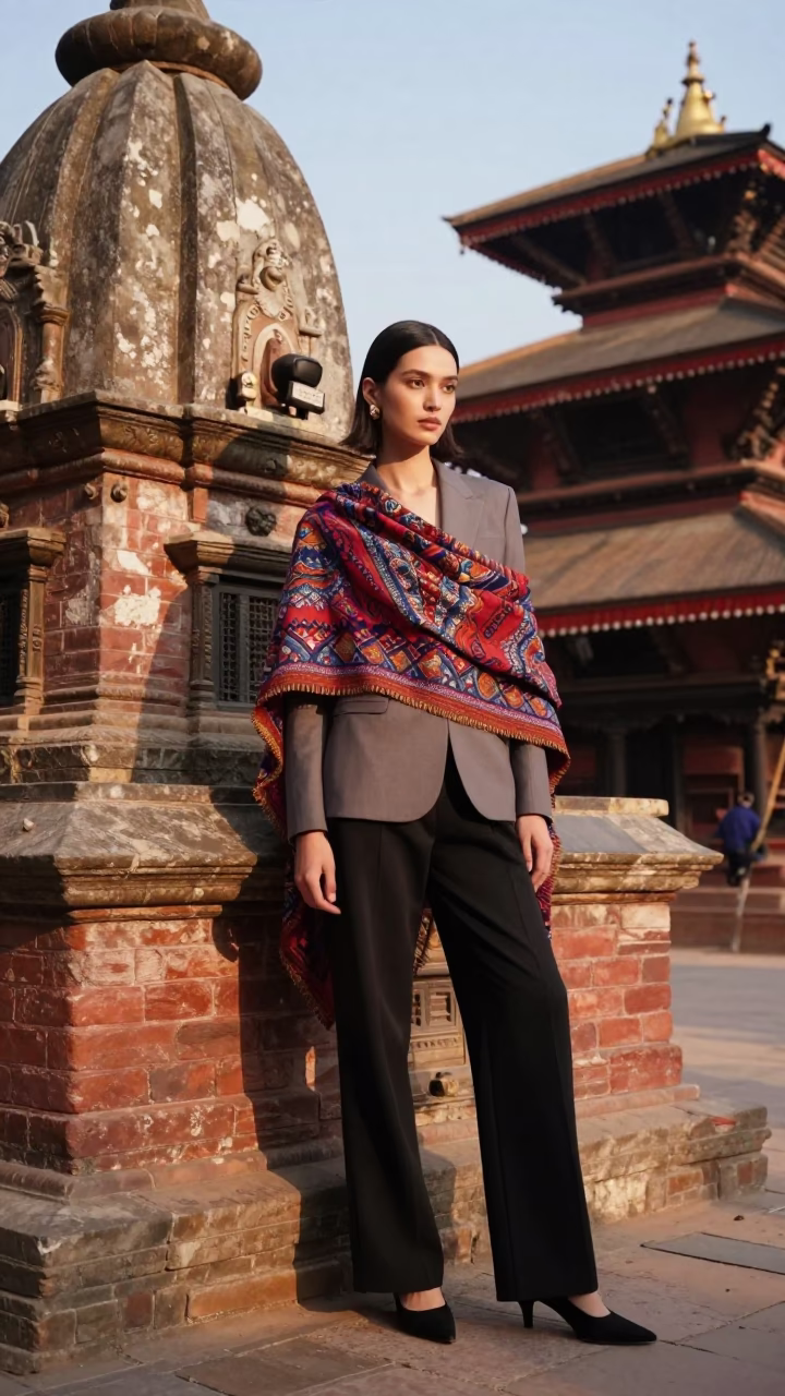 Model at The Late Afternoon Light in Kathmandu in in Kathmandu, Nepal