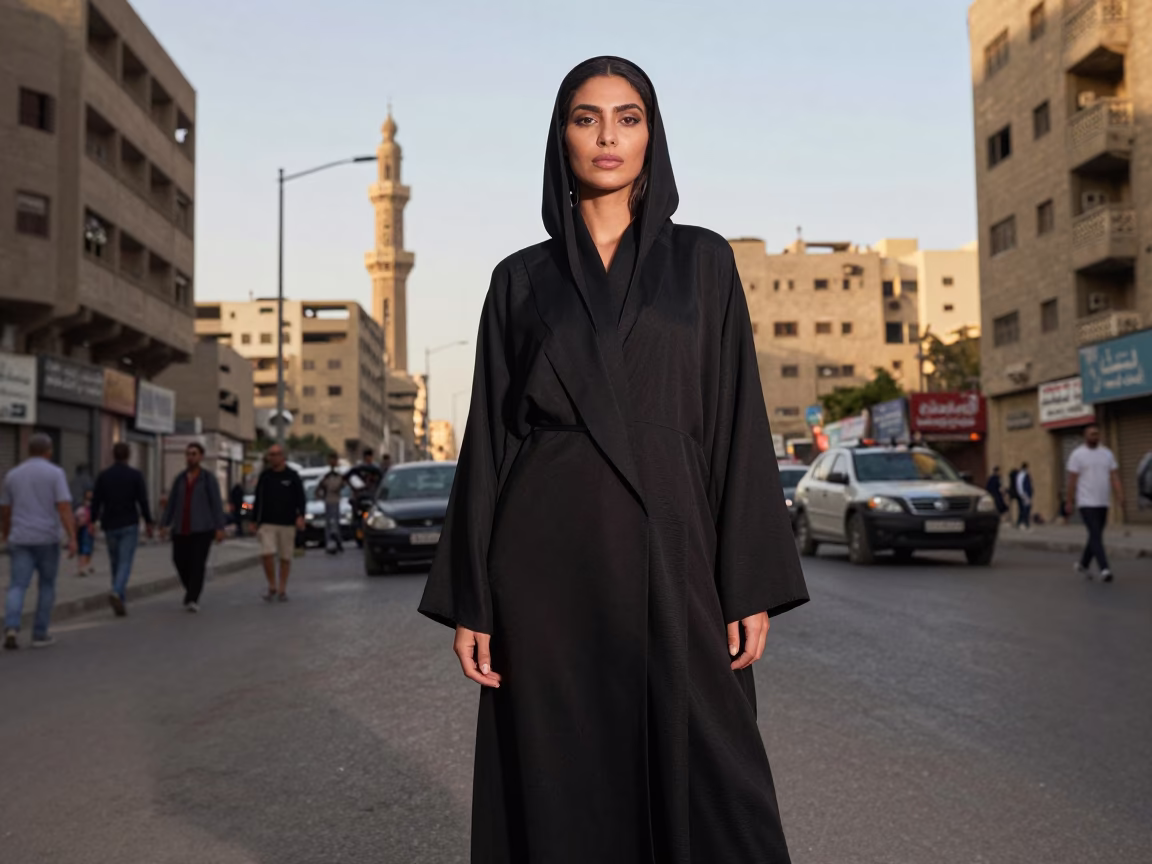 Model in Cairo at The Late Morning Light in in Cairo, Egypt