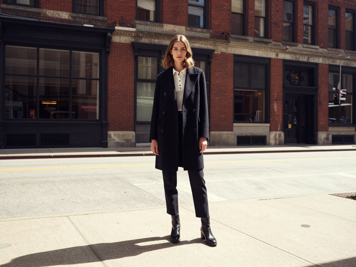 Model in Chicago at The Flat Glare Of Noon Light in in Chicago, Illinois, United States