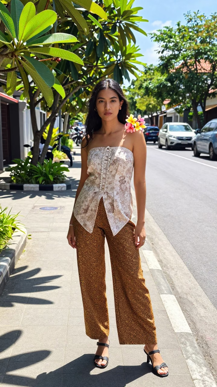 Model in Denpasar at The Flat Glare Of Noon Light in in Denpasar, Indonesia