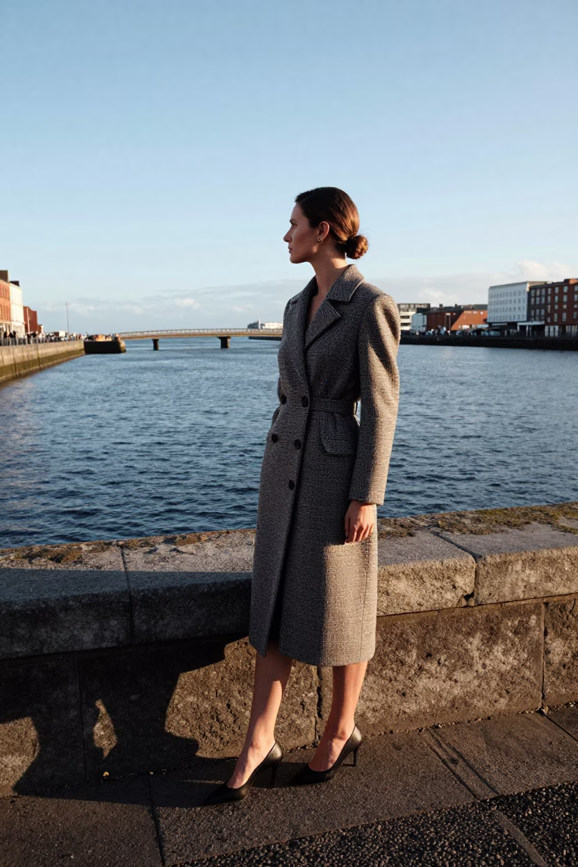 Model in Dublin at The Early Afternoon Light in in Dublin, Ireland