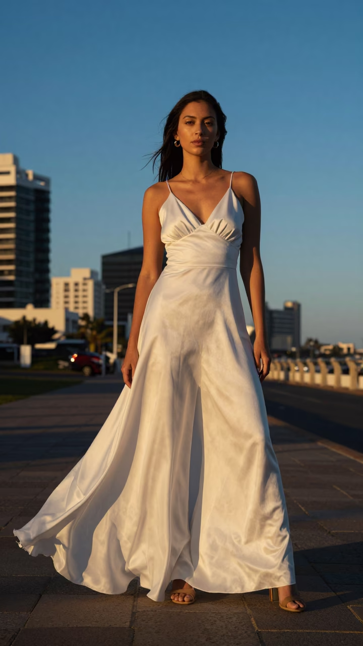 Model in Durban at Golden Hour in in Durban, South Africa