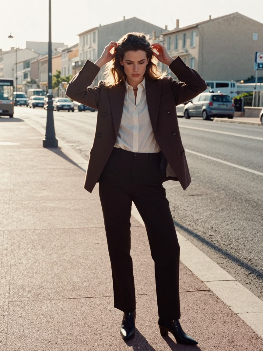 Model in Marseille at The Late Morning Light in in Marseille, France