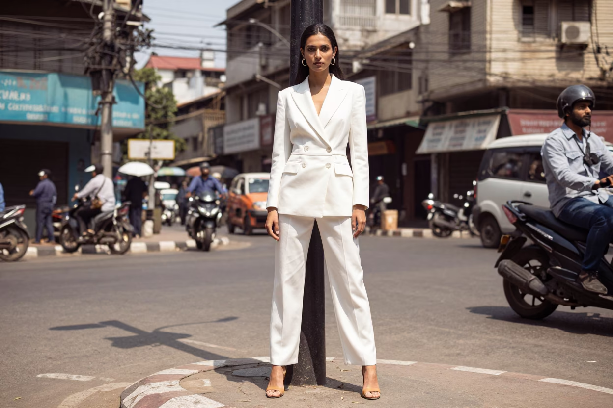 Model in Mumbai at The Flat Glare Of Noon Light in in Mumbai, India