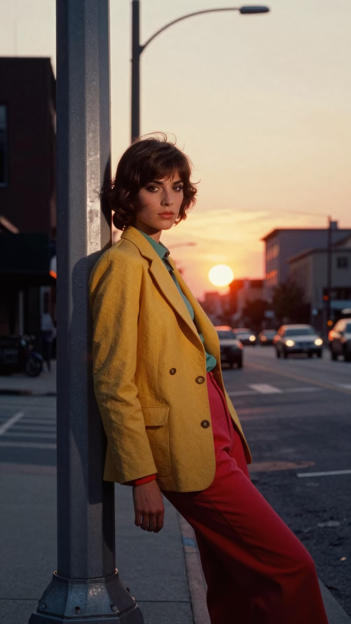 Model in Toronto at As The Sun Drops Toward The Horizon in in Toronto, Ontario, Canada