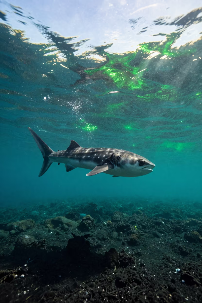 Mola Mola Sunfish Near New Zealand Drop-off in beside a volcanic drop-off in New Zealand