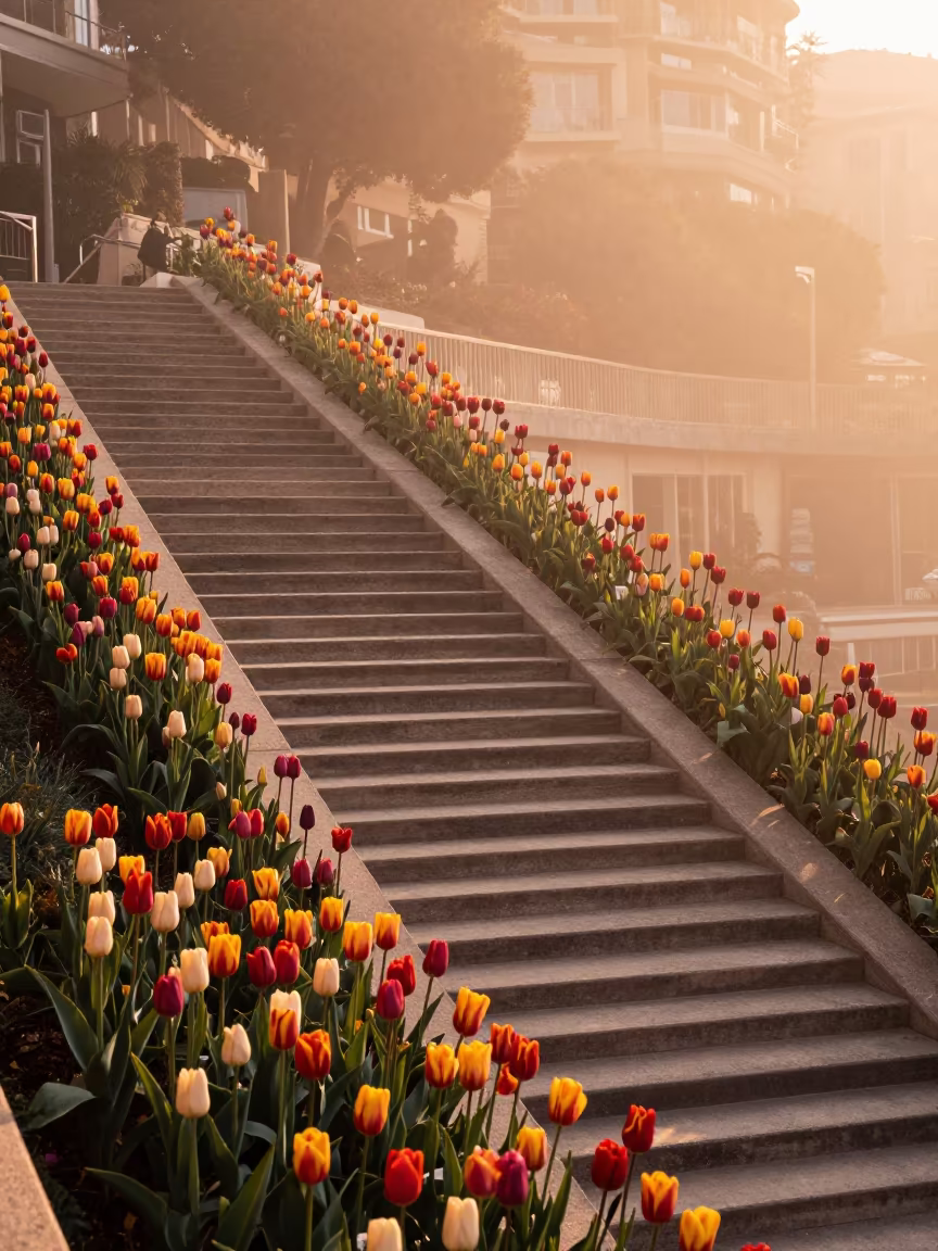 Monaco Tulip Staircase Copper Mist in in Monaco
