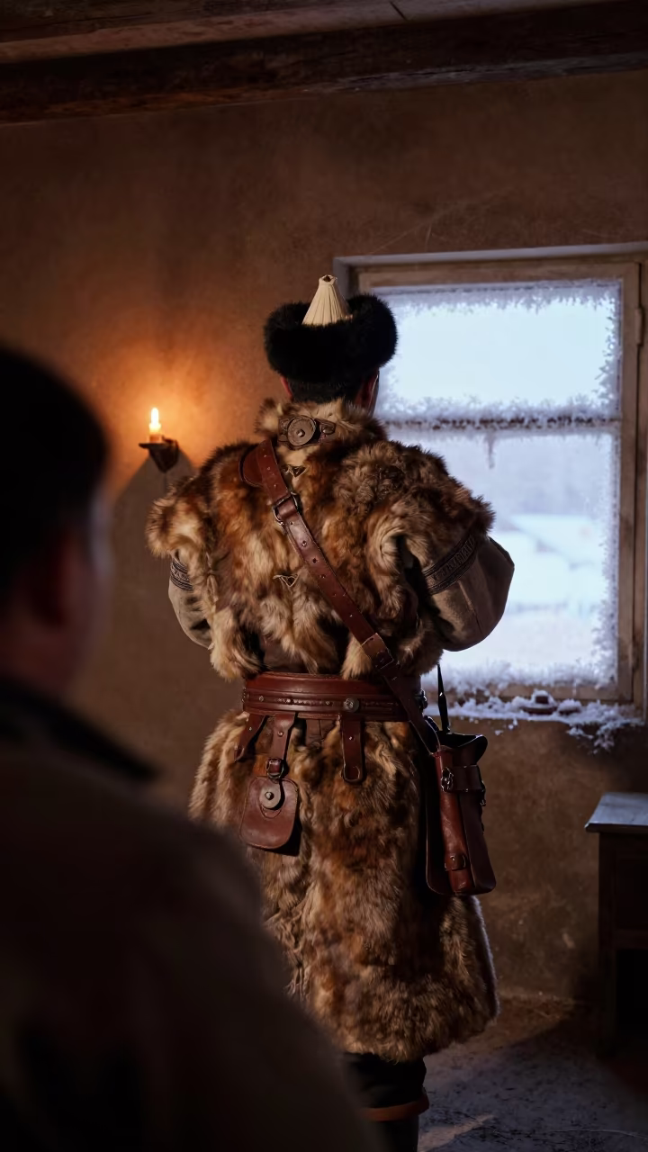 Mongolian Horseman Before Dawn in Jhelum in in Jhelum