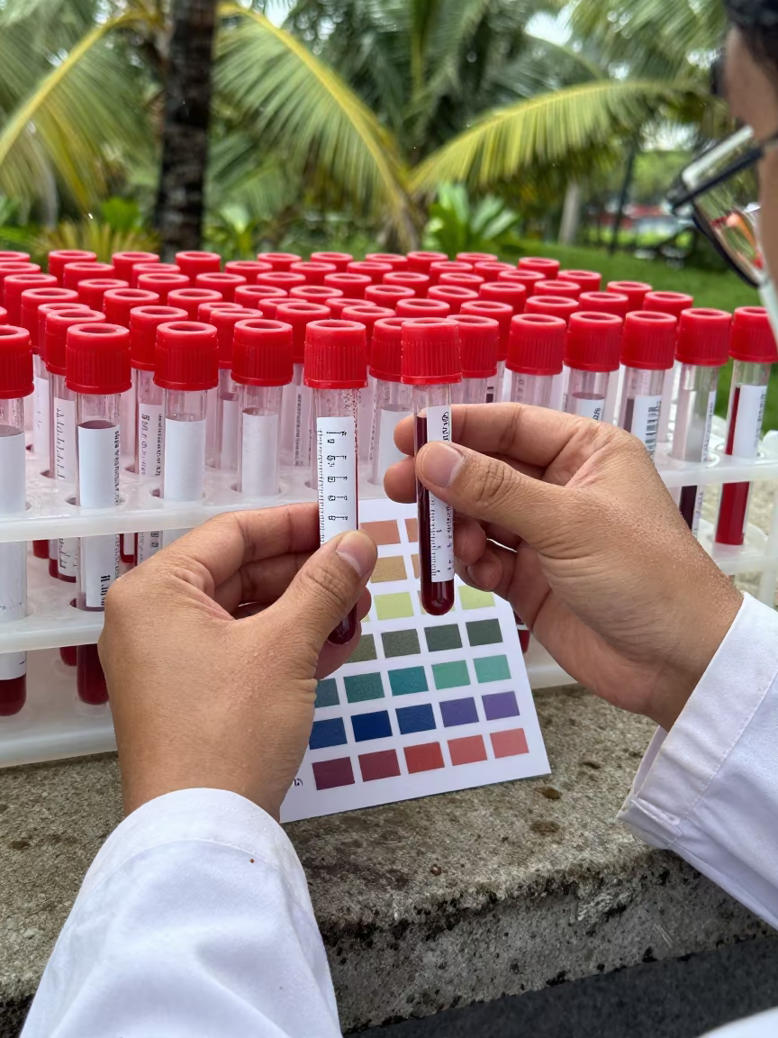 Monsoon Scientist Matching Tube Colors Chart in in 6th of October