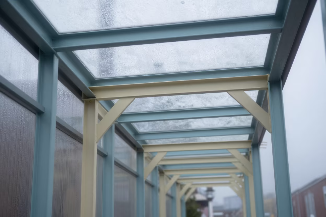 Monsoon Steel Geometry in Aberdeen Arcade in inside a glass-roofed arcade near Aberdeen