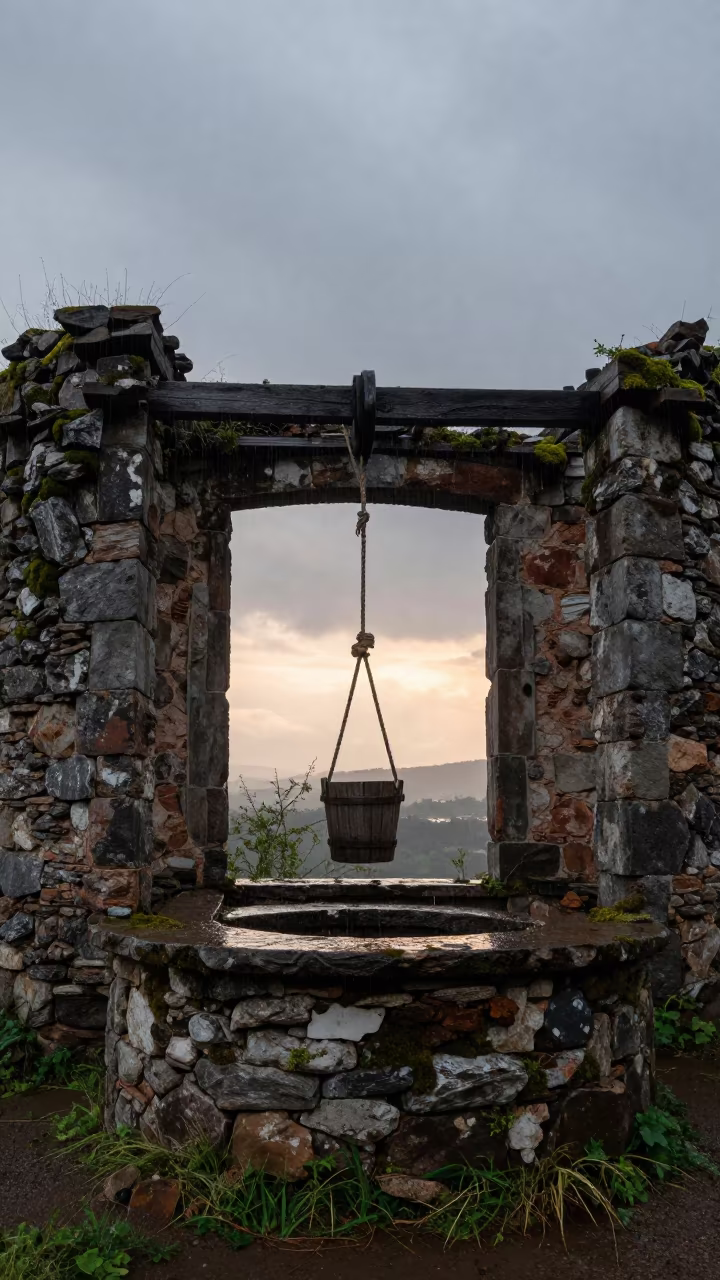 Monsoon Well House Ruin Near Turin in near Turin