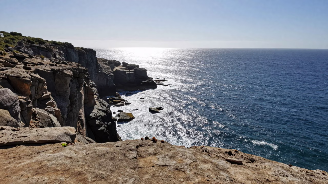 Moonlight Shimmering on Ocean Swells Near Bolhao in near Bolhao, Porto
