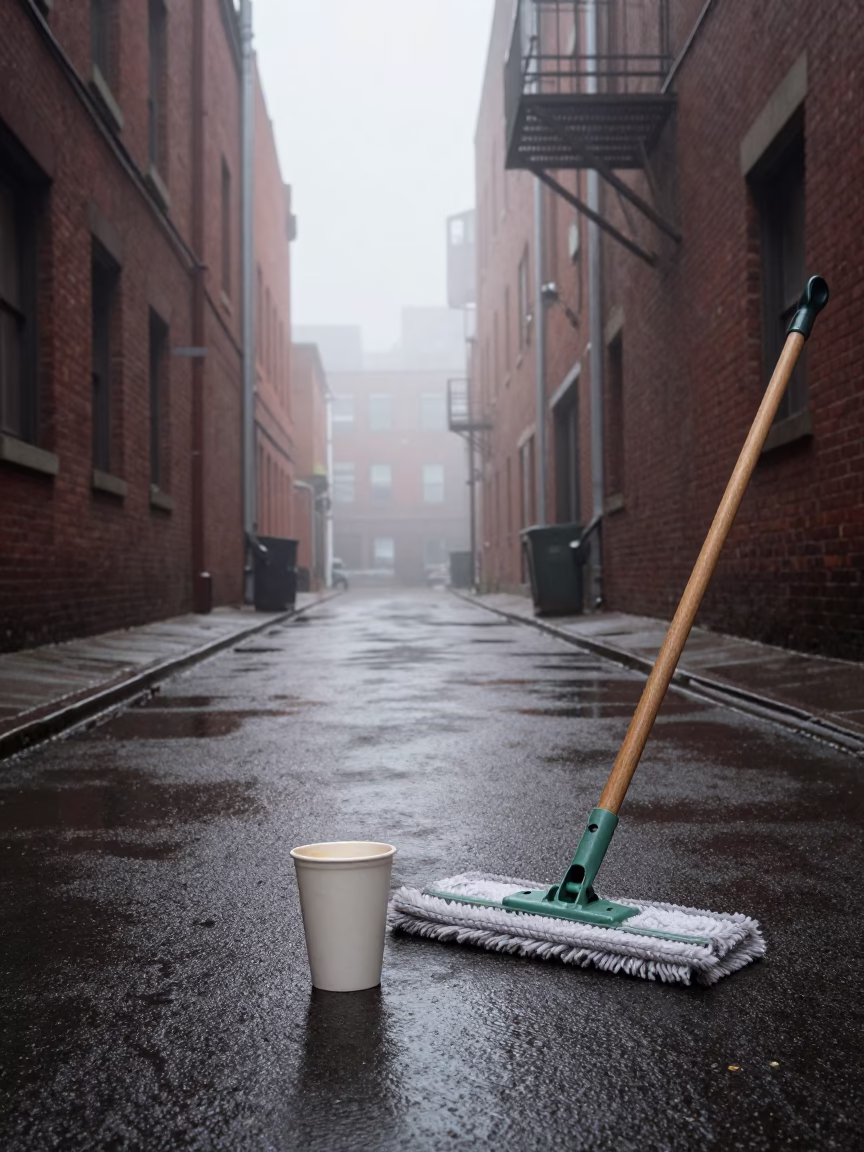Mop at Dawn Light in in Seattle, Washington, United States