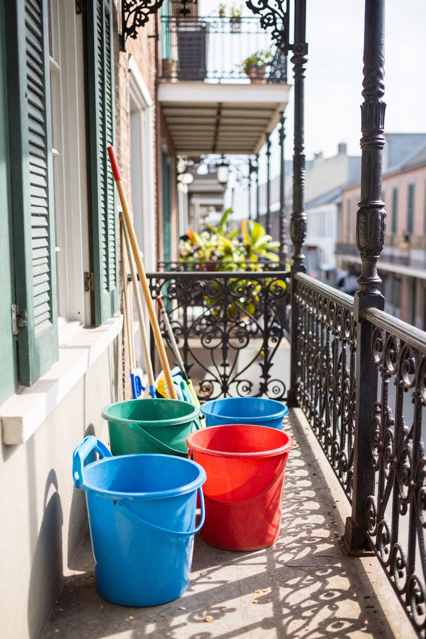 Mops in New Orleans in in New Orleans, Louisiana, United States