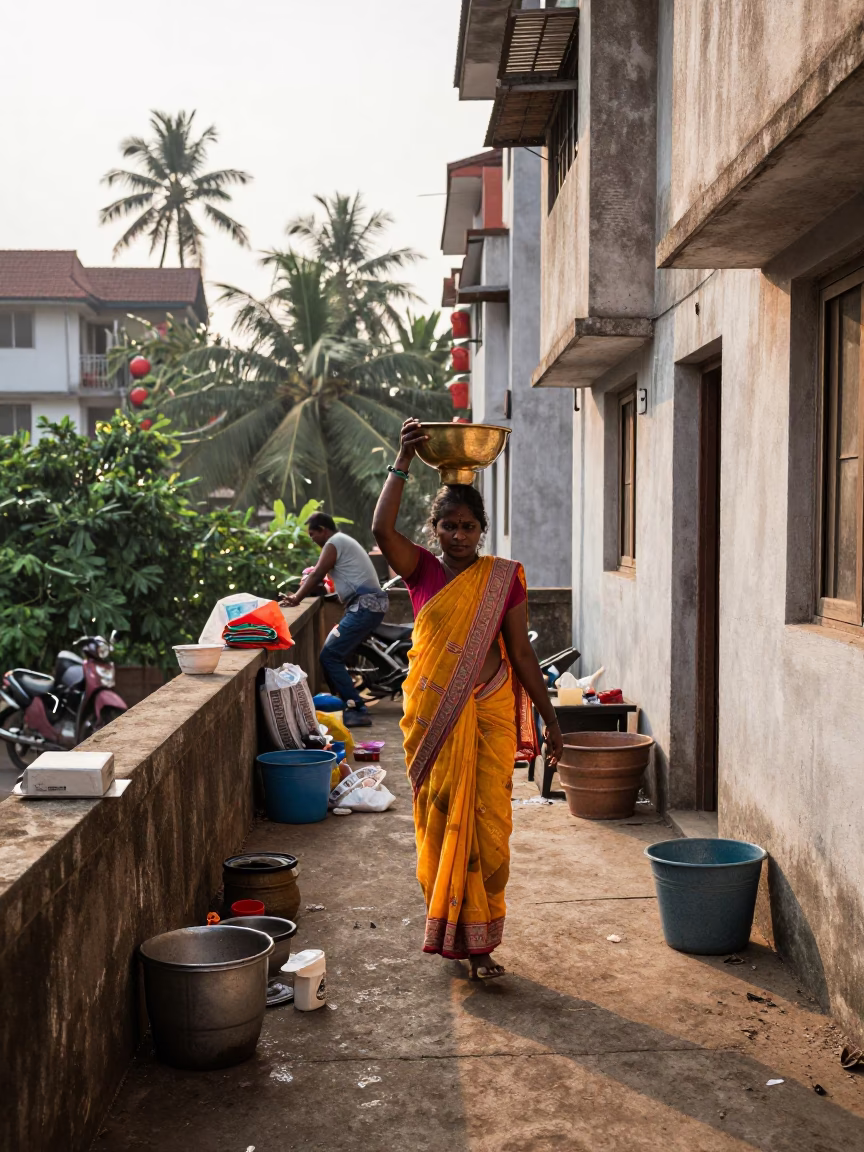 Morning Activity in Chennai in in Chennai, India
