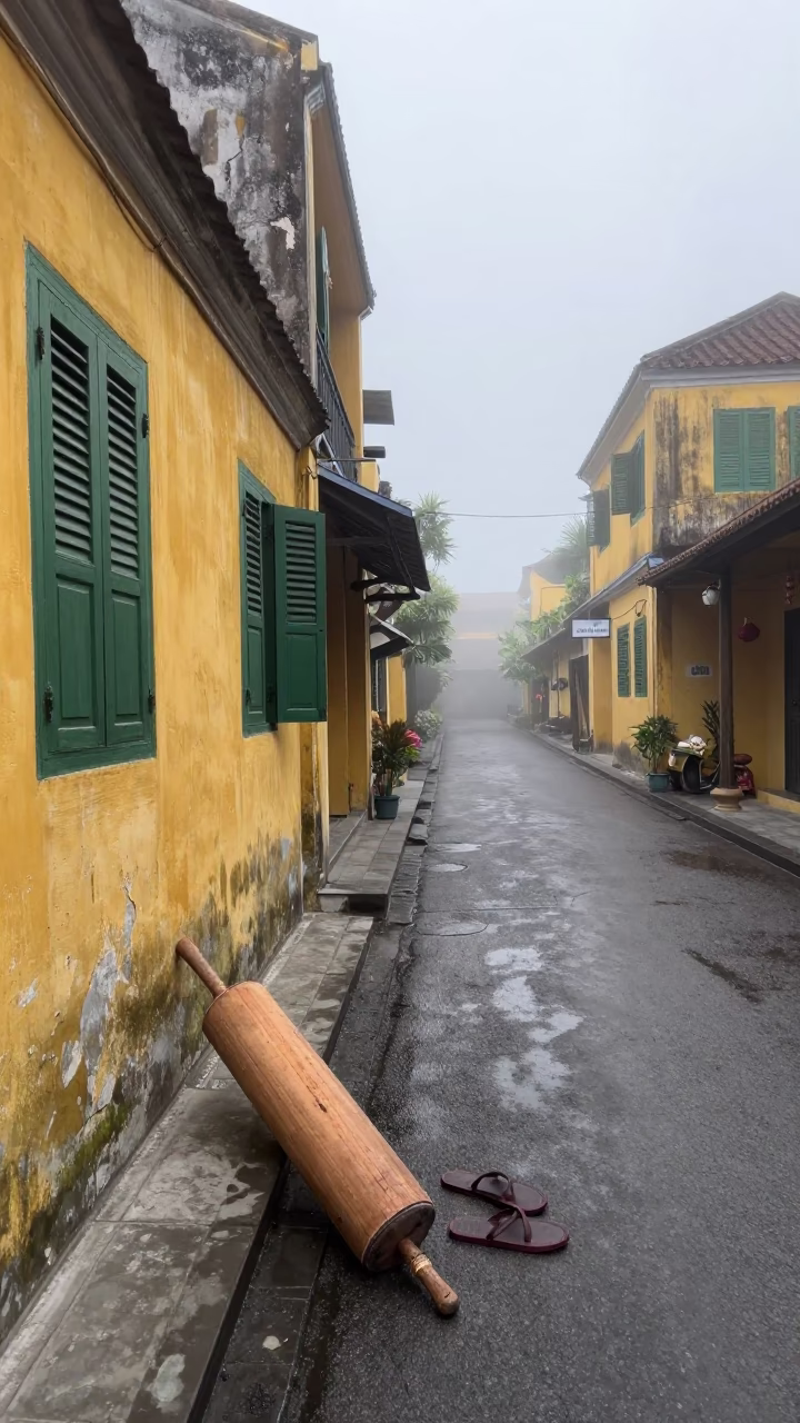 Morning Alley in Hoi An in in Hoi An, Vietnam