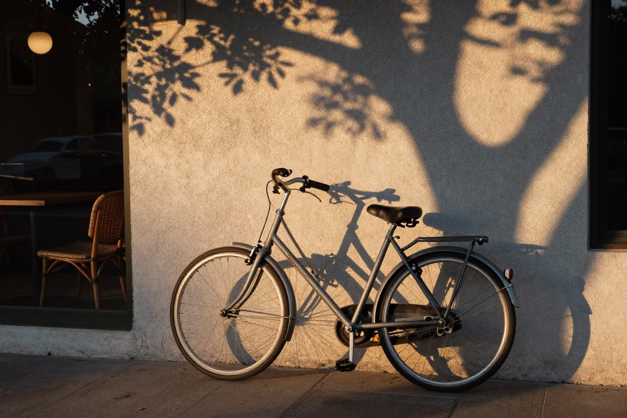 Morning Bicycle in Austin at The Still Hours Before Dawn Light in in Austin, Texas, United States