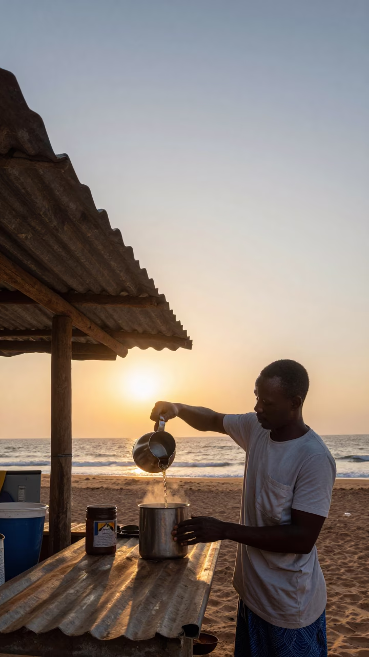 Morning Brew in Accra in in Accra, Ghana