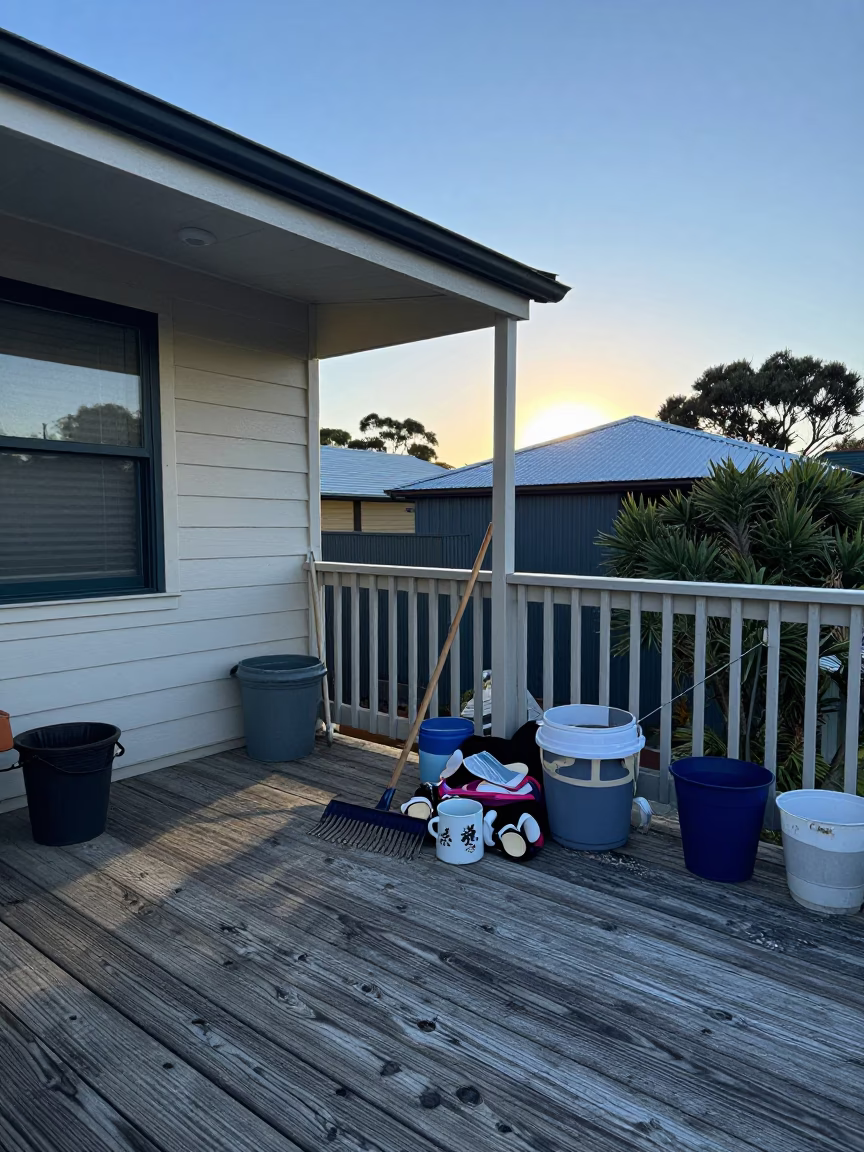 Morning Clutter in Perth in in Perth, Western Australia, Australia