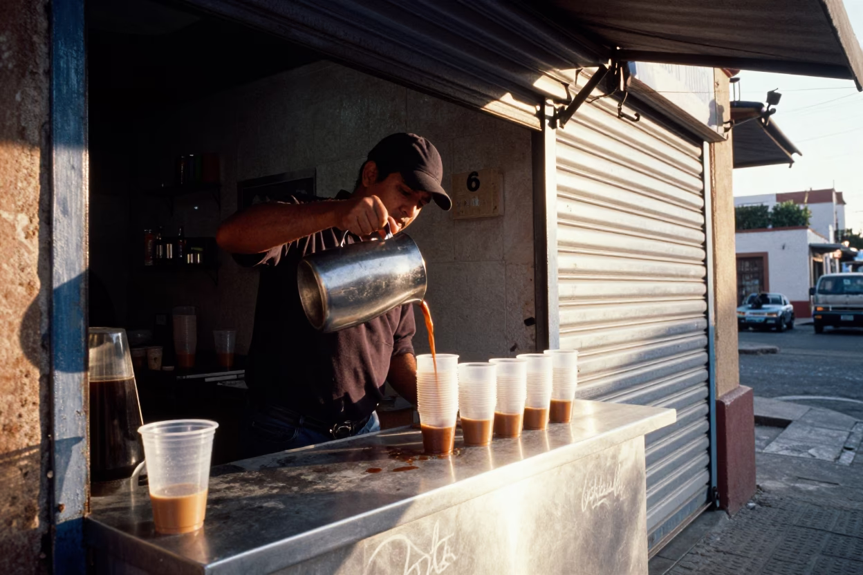 Morning Coffee in Guadalajara in in Guadalajara, Mexico