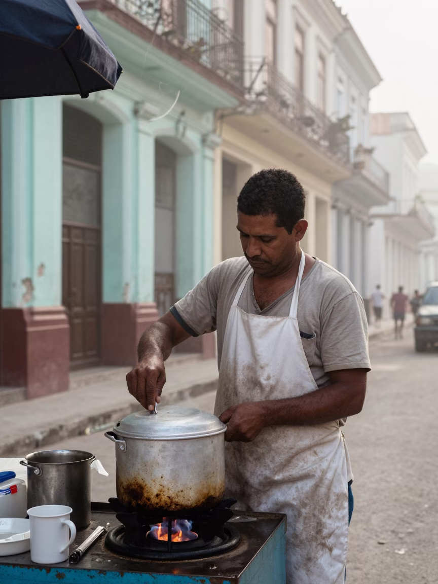Morning Coffee in Havana in in Havana, Cuba
